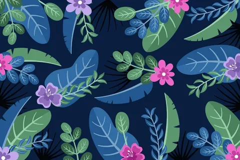 热带花卉变焦背景 热带花卉变焦背景