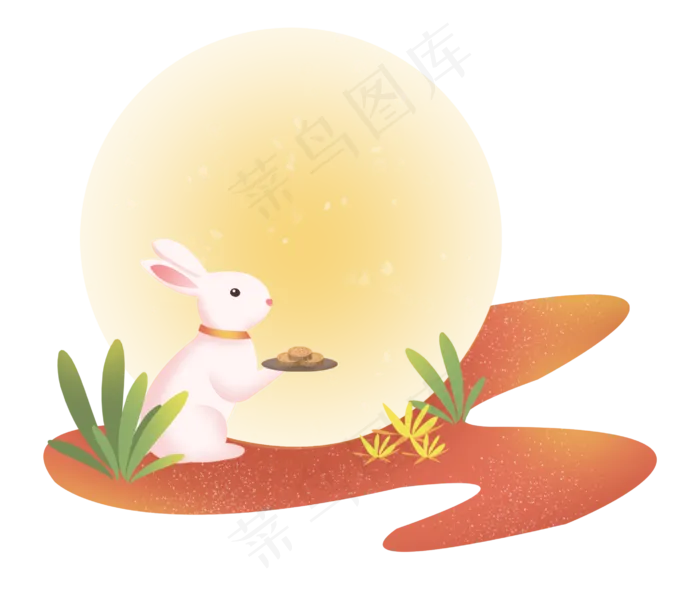 中秋节节日中秋佳节兔子月兔月亮(2755X2362(DPI:300))psd模版下载