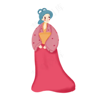 中秋节卡通嫦娥设计元素