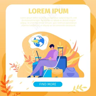 预订机票服务向量网站