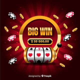 现实风格的大赢家吃角子*概念