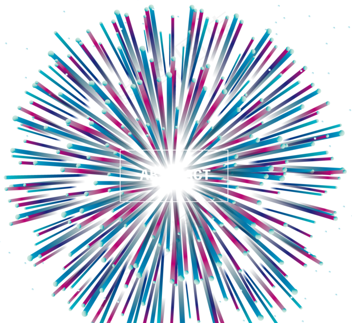 抽象夜空烟花渐变边框