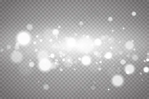 Bokeh灯光矢量背景。神奇的模糊粒子。