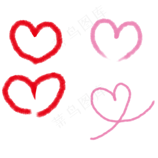 装饰爱心卡通手绘素材免费下载