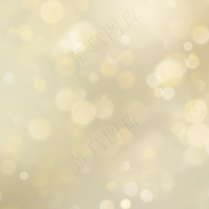 抽象的金色闪光散焦背景。圣诞模板。节日灯光。