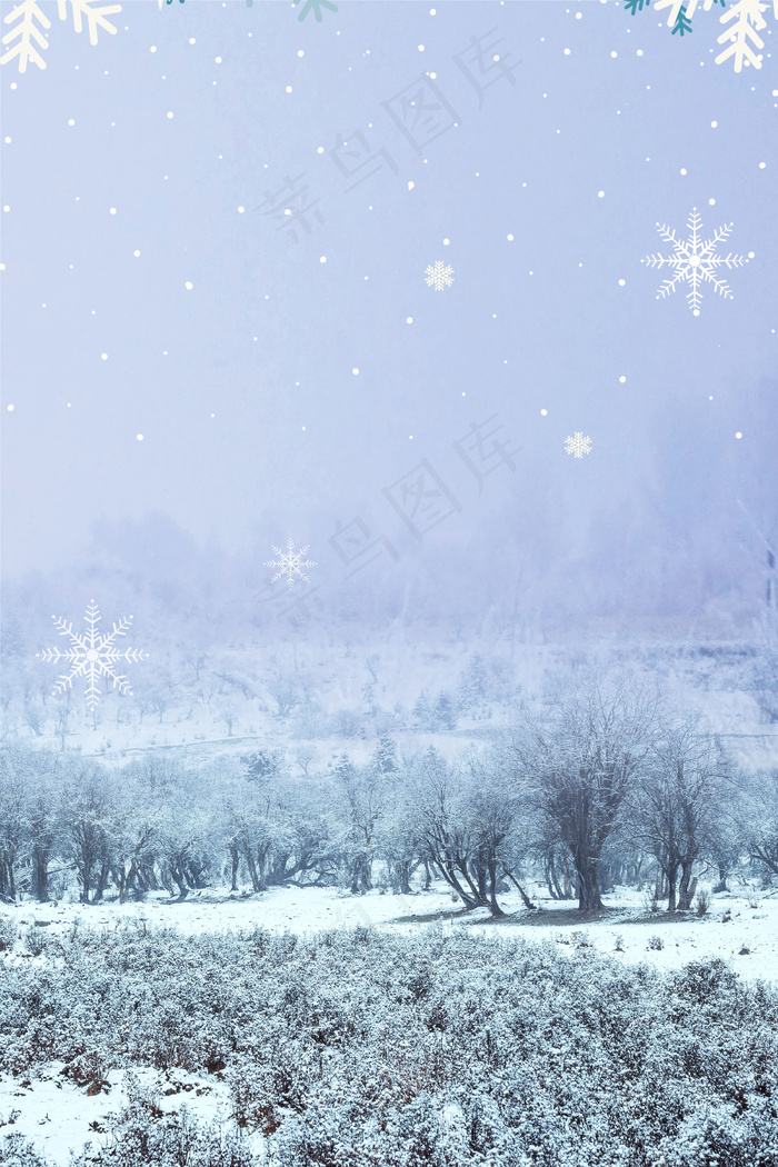 传统二十四节气小雪背景