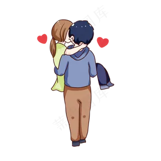 守护卡通情侣