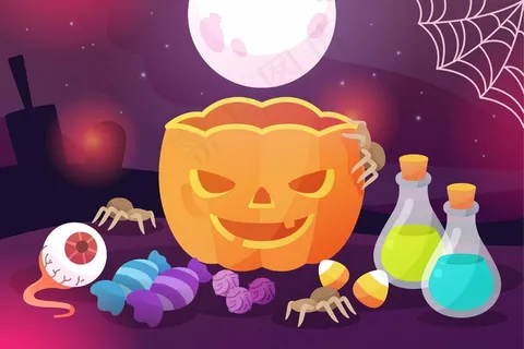 平面设计万圣节背景