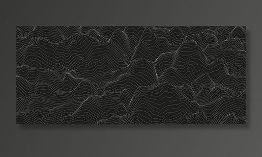 黑色背景上扭曲线条的抽象背景