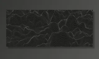 黑色背景上扭曲线条的抽象背景