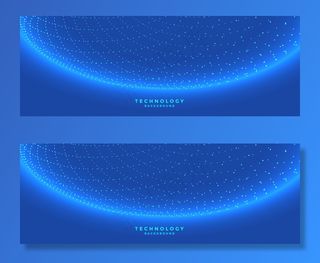 数字连接网络技术旗帜banner