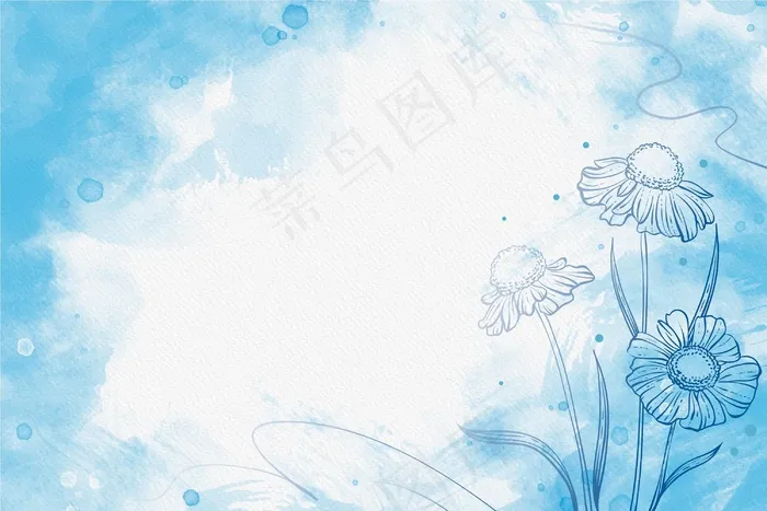粉彩手绘元素背景eps,ai矢量模版下载