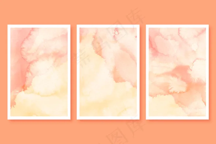 抽象大理石水彩卡套eps,ai矢量模版下载