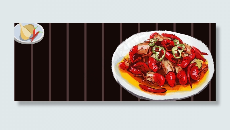 美食俯视大气文艺banner