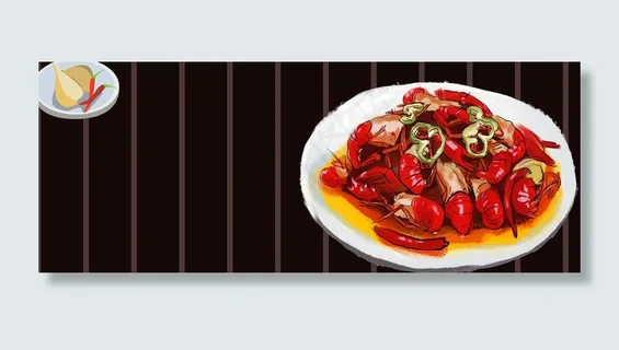 美食俯视大气文艺banner