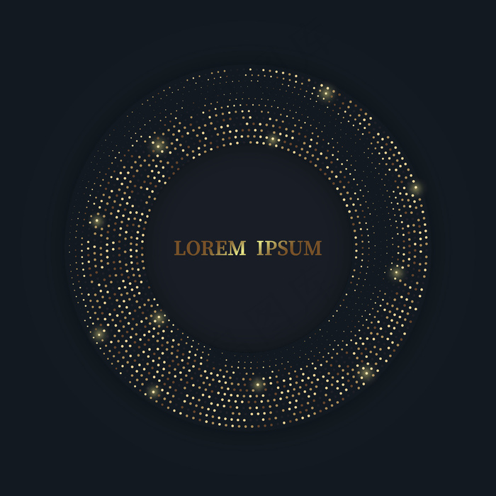 放射状金色半色调图案，金色奢华背景