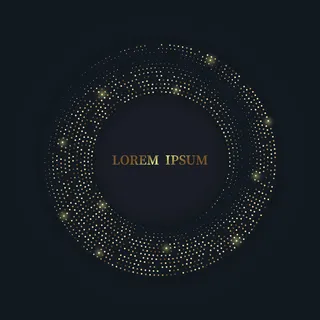 放射状金色半色调图案，金色奢华背景