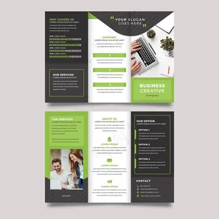 三折页小册子打印模板