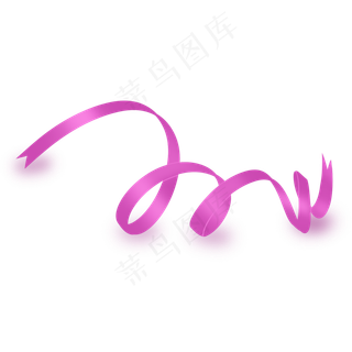 紫色唯美丝带飘带彩带