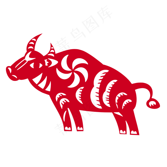 2021牛年剪纸