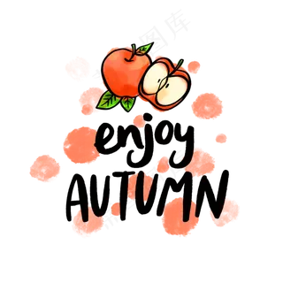 秋季英文装饰字花体字