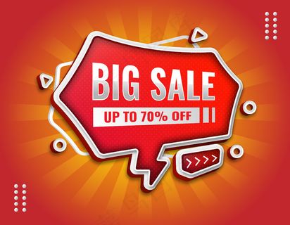 3d优雅促销横幅banner