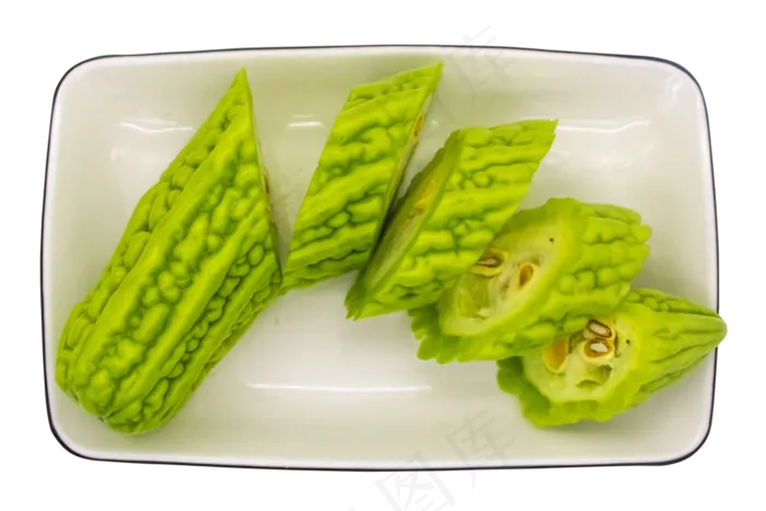 绿色苦瓜食材(3000*2000px 300 dpi )