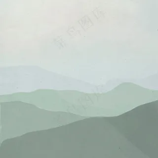 绿色山脉景观图的背景