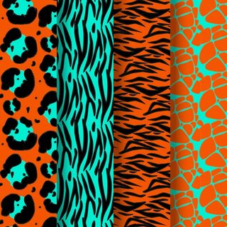 现代动物印花图案