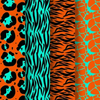 现代动物印花图案