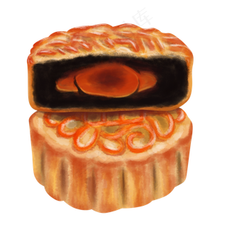 中秋节蛋黄豆沙月饼