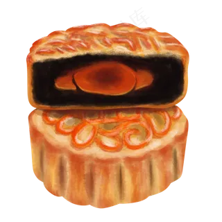 中秋节蛋黄豆沙月饼