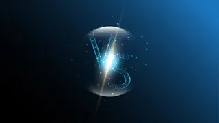 对比logo vs字母多边形线条点背景