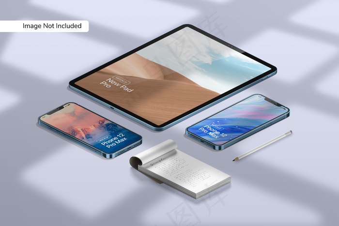 智能手机12 pro max实体模型样机psd模版下载