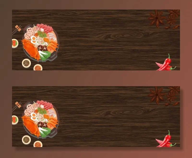 冬季火锅美食大促banner(1920*700px 	       )psd模版下载