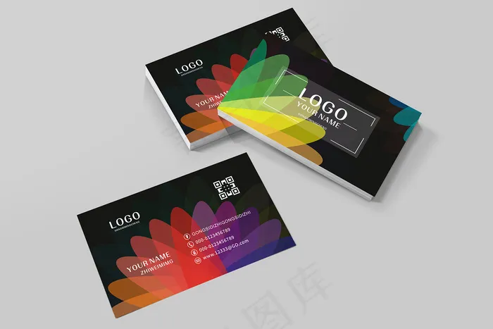 时尚大气创意名片设计cdr矢量模版下载