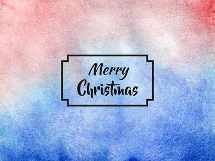 圣诞快乐水彩背景