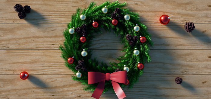 C4D创意圣诞节背景