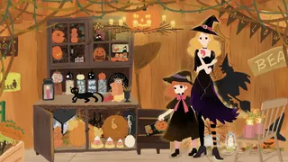 万圣节小屋母女狂欢