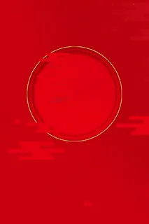 红色手绘中秋国庆双节展架