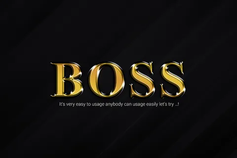 凸柱文字样式效果