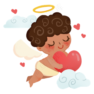 爱神丘比特爱心情人节