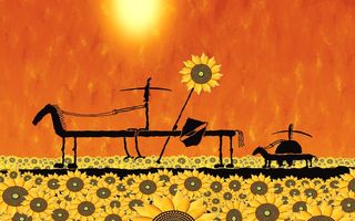 电视墙背景画效果图片