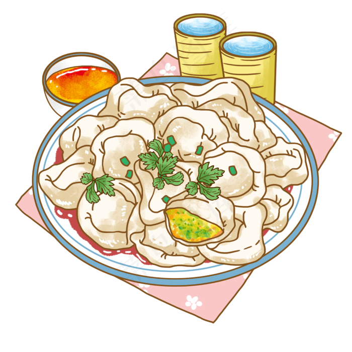 冬至饺子(2500X2500(DPI:300))psd模版下载