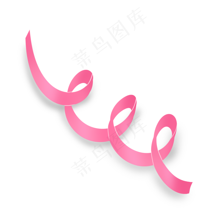 粉红色缠绕飘带丝带彩带(2000X2000(DPI:300))psd模版下载