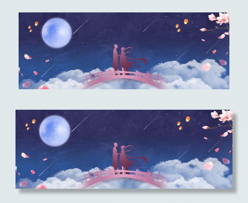 七夕情人背景素材