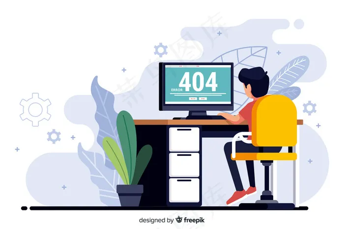 错误404登录页的概念eps,ai矢量模版下载