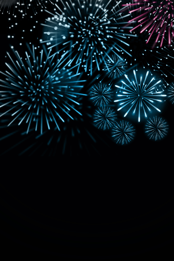 唯美烟火大气浪漫新年背景