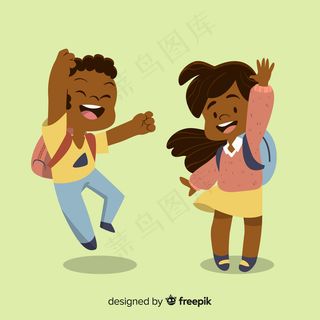 平躺回到学校的孩子们