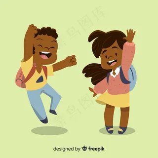 平躺回到学校的孩子们